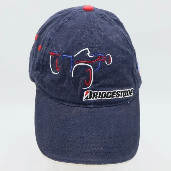 Bridgestone Motorsport Racing Cap Hat Formula 1 Race Car & American Flag B2 - Picture 2 of 10